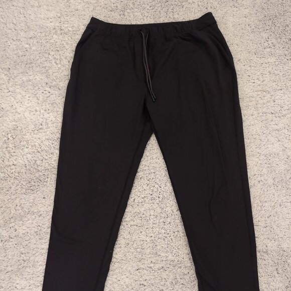 Lululemon Jet Crop Slim Pants Women's Medium Black Pull Drawstring Pockets Slim - Picture 2 of 11